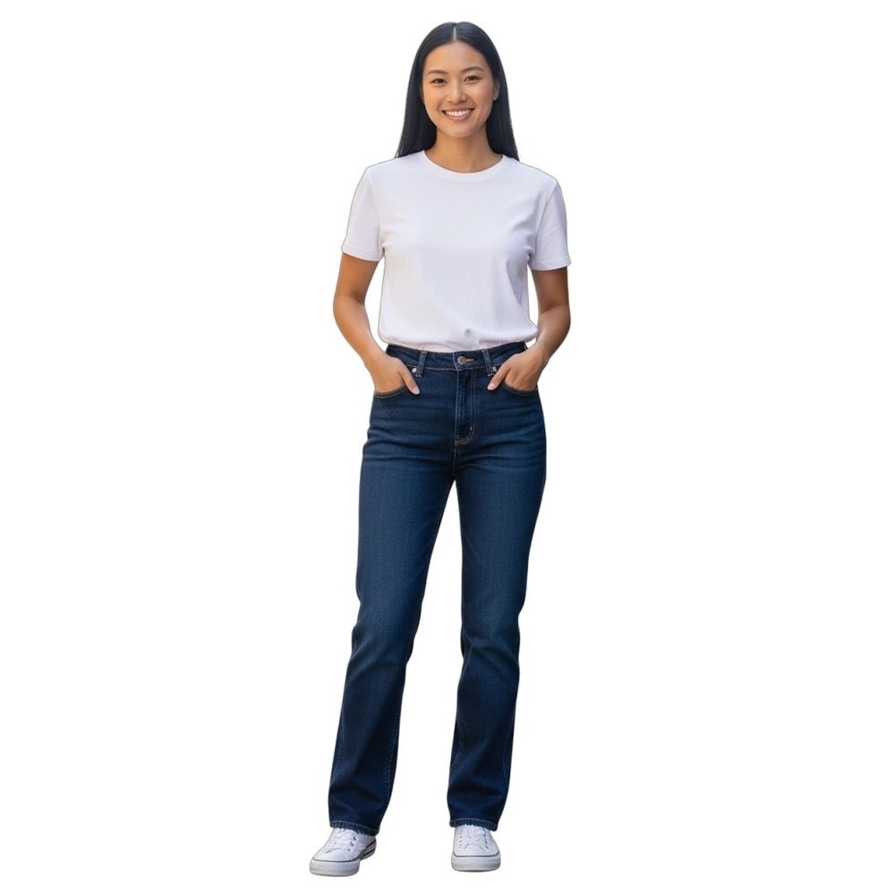 L.L.Bean Original Relaxed Fit Jean 12R Dark Denim 100% Cotton Straight Leg